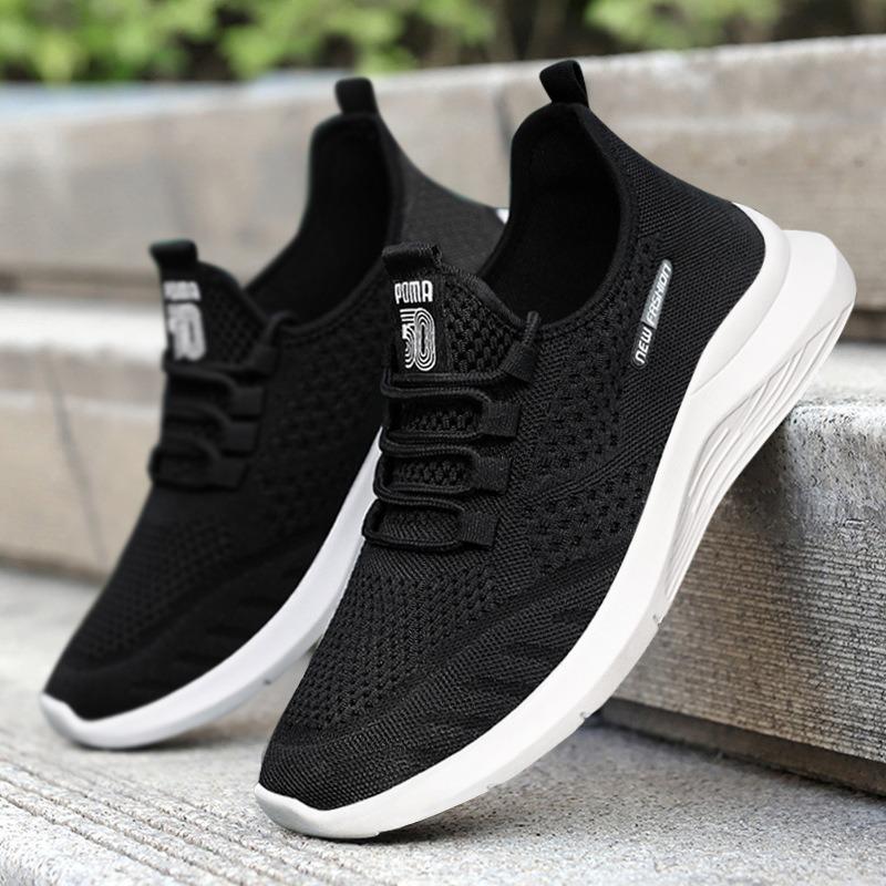 Sneakers Men's New Men's Shoes Sneakers Casual Breathable Running Shoes Trendy Mesh Shoes