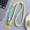 Colorful Braided Crossbody and Anti-Lost Adjustable Strap for Girls - Keychain and Mobile Phone Hanging Rope
