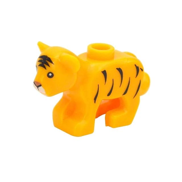 

Фигурки животных Классический строительный блок Город Олень Сова Коза Тигр Орел Зоопарк Ферма Аксессуары DIY Кирпич Дети Детская игрушка Leduo