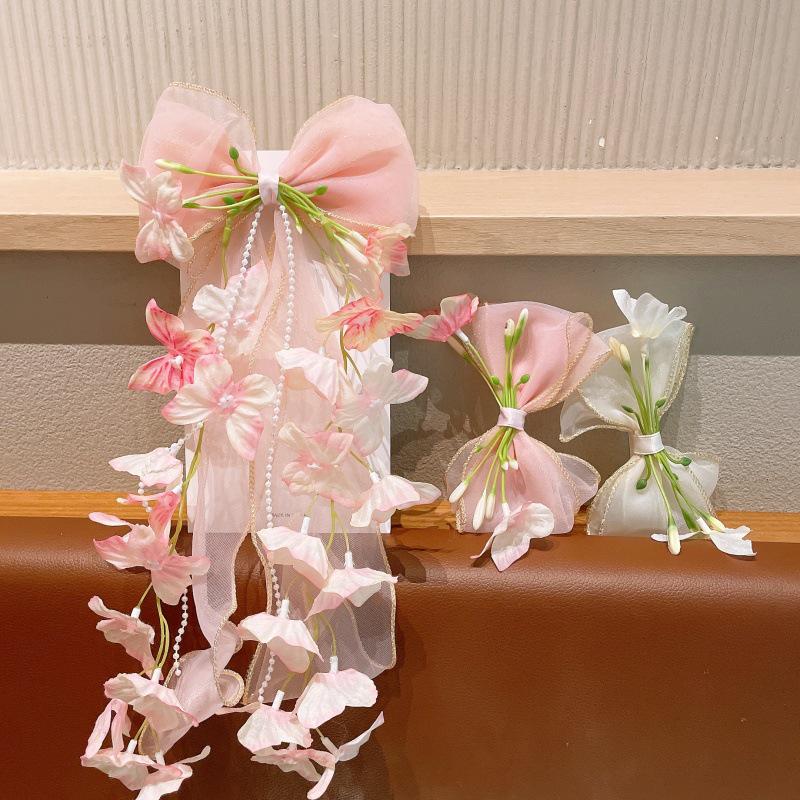 Lily Large Bow Flower Hair Clip for Girls – Ancient Style Accessory