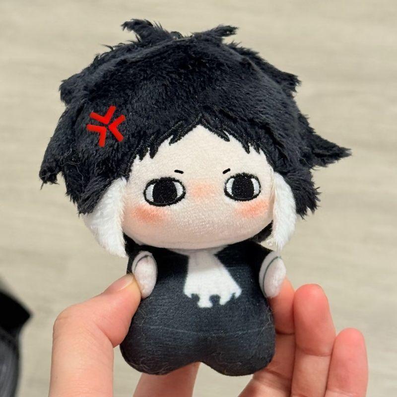 Neue 10cm Ryunosuke Akutagawa Cosplay Plüschpuppe Kawaii Anime Cartoon Baumwollpuppe Rucksackanhänger Schlüsselanhänger Weihnachtsgeschenke 10cm