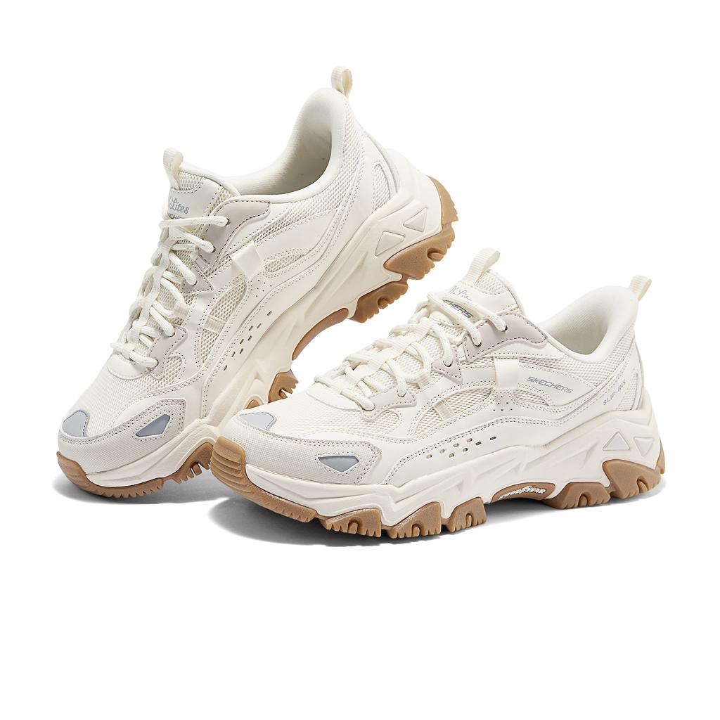 Skechers Cloudland Slip-On Shoes Easy To Wear Outdoor Fashion Lightweight Cushioning Sports Hiking Women sneaker Off-White 180329-OFWT