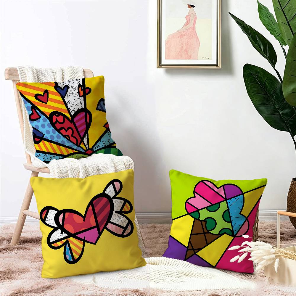 B-Britto Art Lucky Dragon pillow cover sofa cushion cover home room decoration children gift