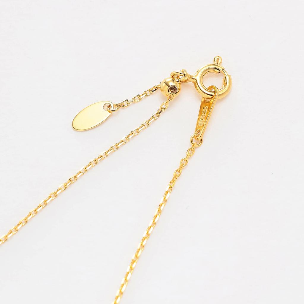 Estelle Silver Yellow Gold Plated Necklace (Web Exclusive) 0773-0564-0019-0000