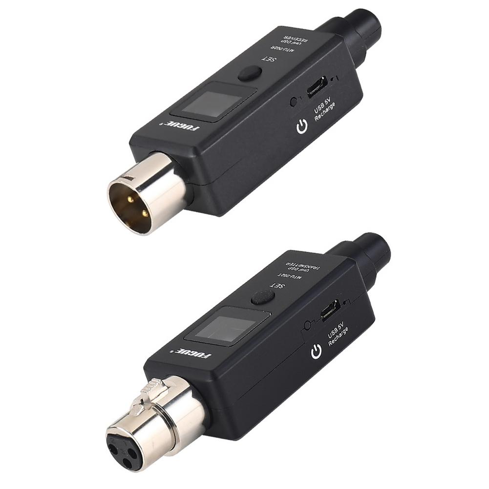 

Бездротова система передачі та прийому мікрофона З єднання XLR Вбудований акумулятор Для динамічних / конденсаторних мікрофонів чорний