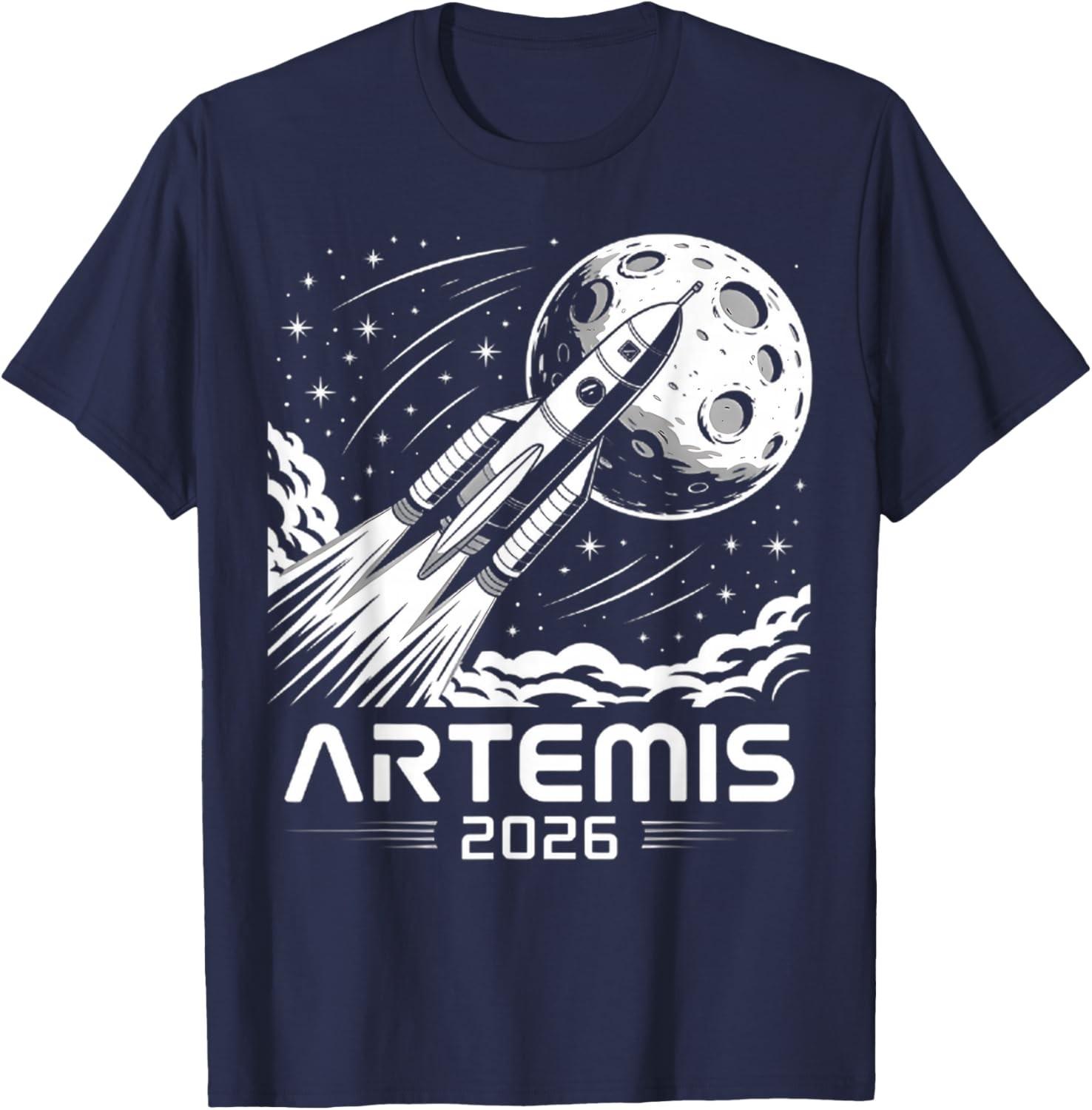 Artemis Launch to The Moon Unisex T-Shirt S разноцветный