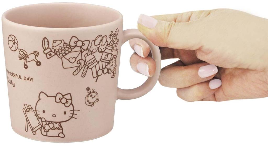 Skater Mino Ware Ceramic Soup Hello Sanrio Mug, 290ml, Cup, Kitty, CHMG30-A