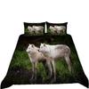 Cartoon Wolf Digital Printing Independent Website Available Polyester Quilt Cover Pillowcase Two Or Three Piece Set