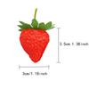 20 Strawberry Food Sample Models with Perfect for Cake Shop and Fruit Shop Displays Stems,