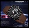 Sanda Multifunctional Men's Luminous Waterproof Electronic Alarm Watch