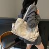 Retro high-end sense large-capacity bag women 2025 new simple tote bag versatile shoulder commuter bag women