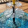 Garden Outdoor Hanging Solar Bird Bath Fountain 3-tier Hummingbirds Decorative Water Pond Decoration Funny Pet Accessories