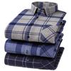 Winter Sherpa Lined Flannel Shirt Jackets for Men Long Sleeve Button Down Fleece Dress Shirts Men's Casual Warm Comfortable Thermal Shirt With Pockets