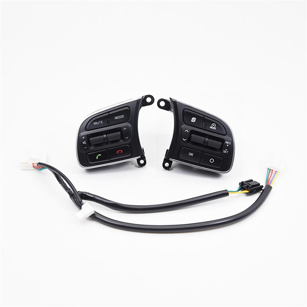 Steering wheel buttons with wiring harness for Kia Smart running left+right