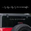 Reflective Performance Heartbeat Line Sticker Car Windshield Windscreen Bumper Hood Decor Decal Auto Car Bodywork Decoraion