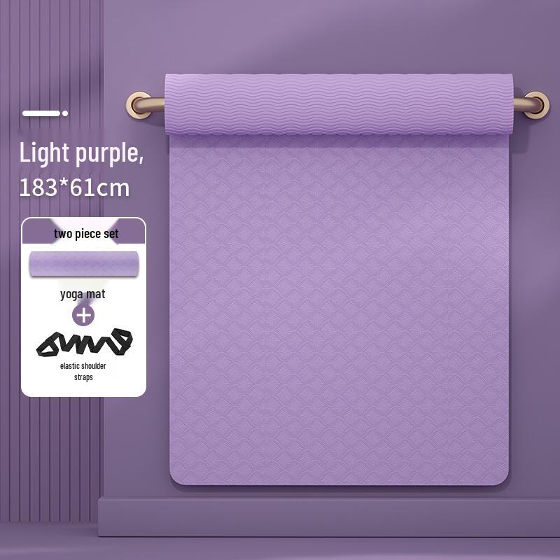 

Утолщенный нескользящий коврик для йоги и танцев для двоих с бесшумной амортизацией 6mm Mat with Strap