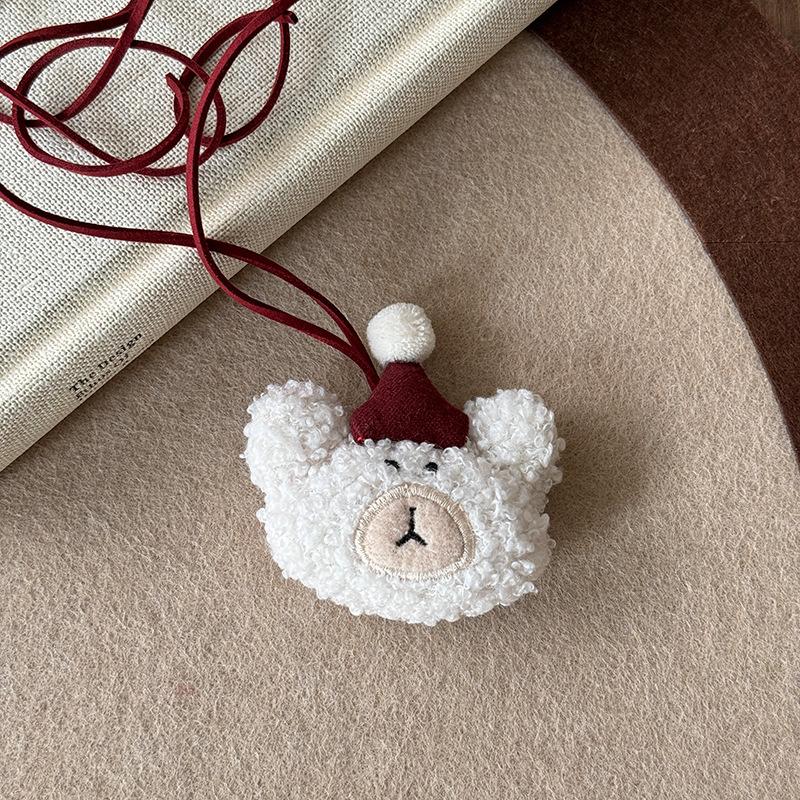 Cotton goose bow woven wool necklace Korean sweet simple sweater chain commuter versatile cute necklace