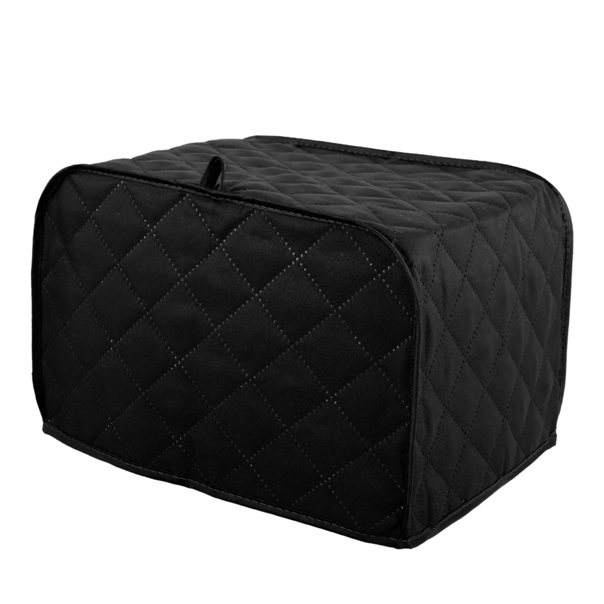 

Чехол для тостера, моющийся, защитный чехол для хлебопечки, пылезащитный чехол для тостера, 11,5x8x8 дюймов для 2-х ломтикового тостера, кухня чёрный