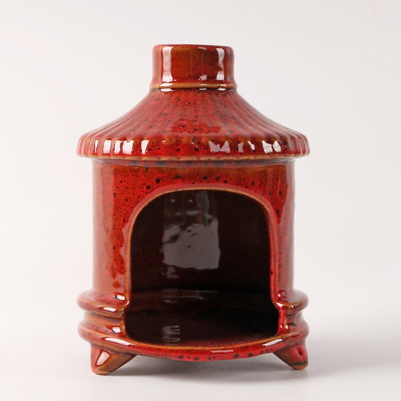 Incense Burner Palo Santo sage Burner for Cones Chiminea Handmade Ceramic Boho Home Decor Gifts Housewarming Minimalist Decor