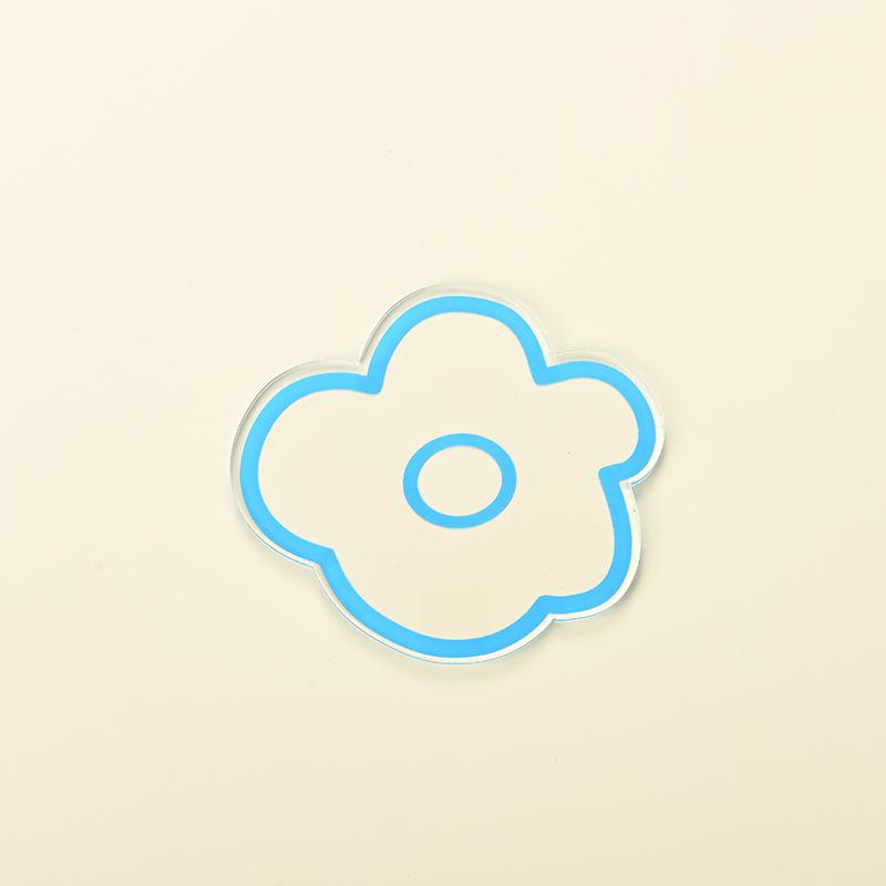 Einfache Acryl-Isolierbecher-Untersetzer Winduntersetzer Isolierte Hohe Temperatur Niedlich Unregelmäßige Blumen Untersetzer Desktop-Dekor Ornamente