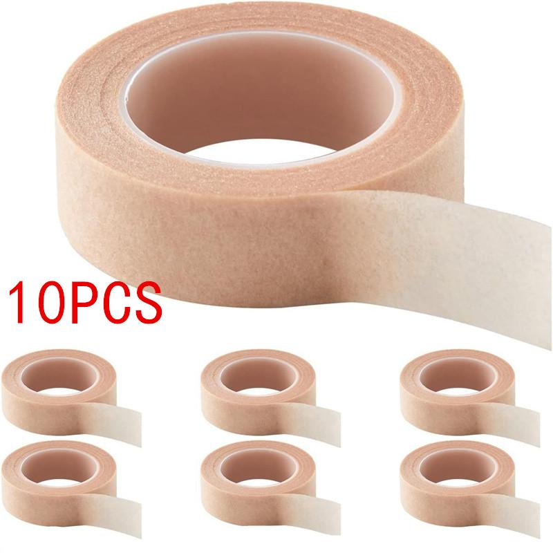 5/10/20PCS 9M*1.25CM Non-woven Skin Color Tape Eye False Lashes Patch Breathable Eyelash Extension Tapes Lint Eyelid Sticker