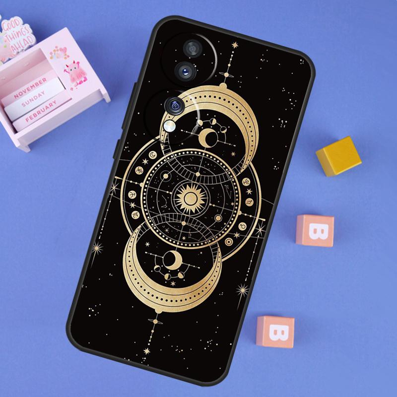 Galaxy Moon Stars Phase Totem Art Case For Honor 400 Pro 200 70 90 Lite X9a X9b X9c X9d X8b X8c Win RT Magic 8 5 6 7 Pro Cover
