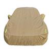 Khaki Thickened Car Cover: Snow, Rain & Sun Protection with Heat Insulation and Logo Print