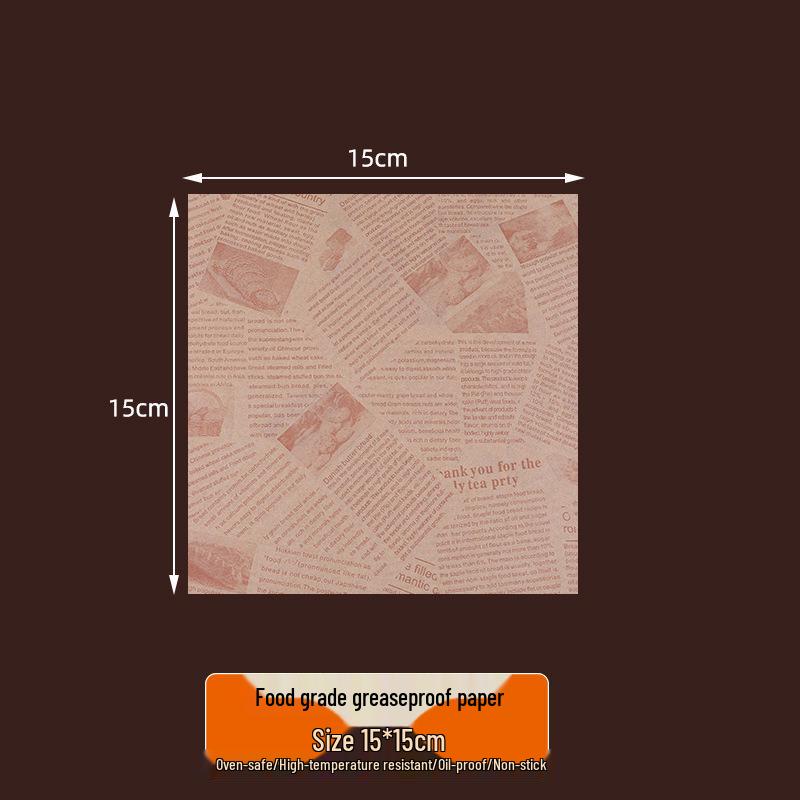 American Greaseproof Oil-Proof Food Grade Rectangular Paper Liner for Takeout Boxes and Snack Trays