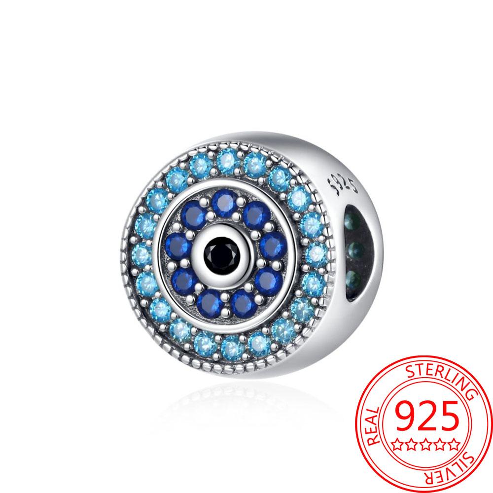 Mysterious Copper Love Evil Eyes Celtic Knot Palm Pendant Beads Safety Clip Fit Brand Bracelet Premium Gift Diy