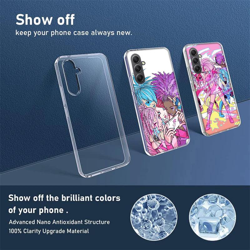J-Jem And The Holograms Phone Case for Samsung A17 A37 A57 A07 A16 A26 A36 A56 A06 A02S A12 A22 A32 A52S A04S A14 A24 A34 A54 A0