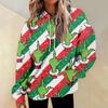 Women's Fashion Daily Versatile Casual Crewneck Sweatshirts Graphic Daily Long Sleeve Gradient Patchwork Printed Top Sweatshirts