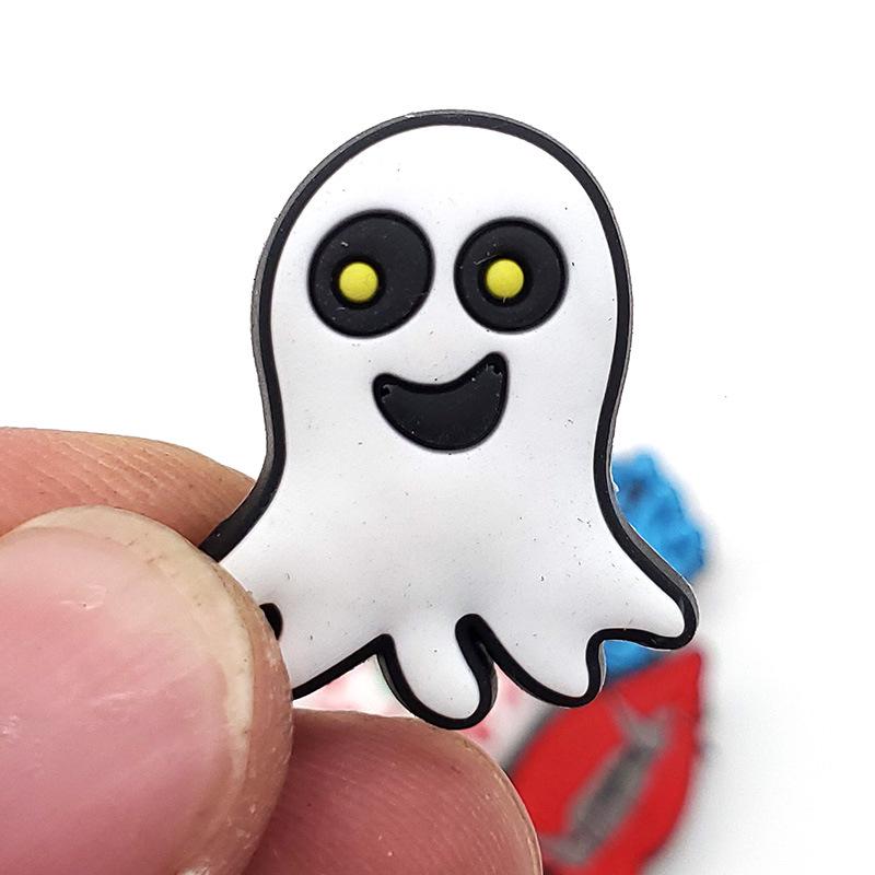 Black & White Halloween Punk Metal Rock Croc Shoe Charms