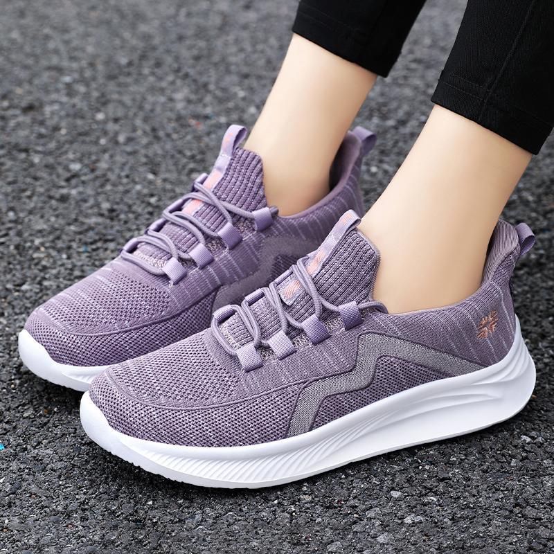 

Ladies casual sports shoes, summer breathable mesh, lightweight running and walking, fitness shoes, clearance, free shipping 36 лавандовий