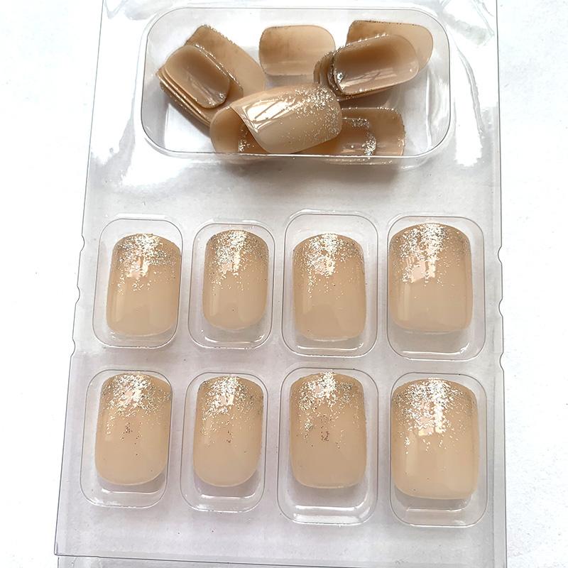 24 pcs/set Press on Nails Long Red Star Nail Girls Sexy Nail DIY Bridal Tip Daily Reusable Sexy Fake Nails Art For Women Decoration