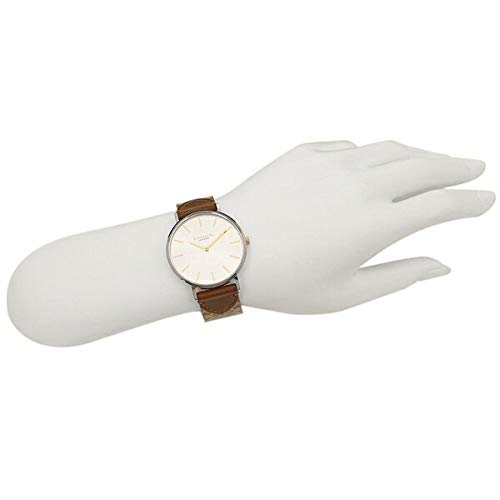 Coach Women's Perry 36mm Signature Quartz Watch in White and Brown (14503121)