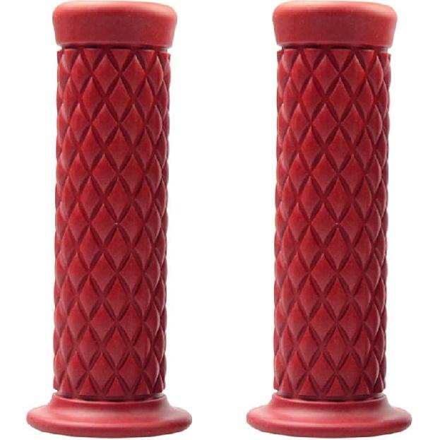 Motorcycle Hand Grips, Non Slip Rubber Bar For 7/8" 22Mm/24Mm Handles, Vintage Motorbike Thruster Grip, Handlebar For Hand Comfort, Universal For