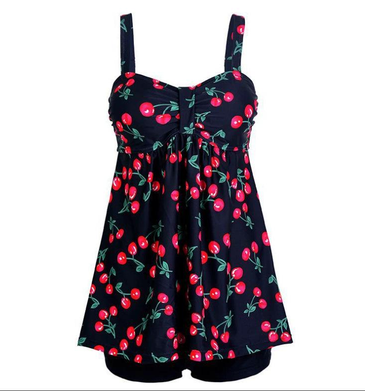 

Консервативный купальник больших размеров с высокой талией - Утягивающий раздельный купальник для женщин Large