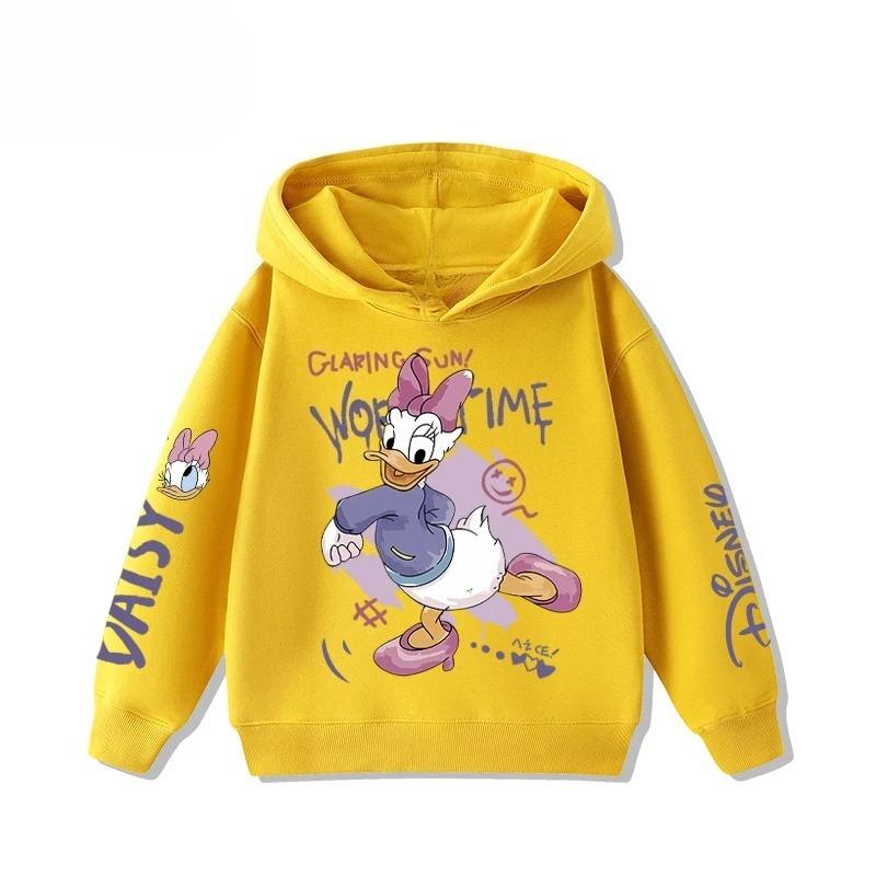 

Children s Donald Duck Cartoon Printed Sportswear for Autumn and Winter, Warm and Casual, Fashionable and Cute Sports Hoodie 140