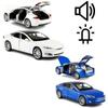 Premium 1/32 Scale Tesla Model S Alloy Car Model With Flashing Lights And Sound Effects