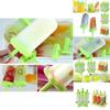 Bright Green 6pcs Pack Ice Lolly Cream Maker Mold For Diy Popsicle And Frozen Yogurt