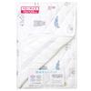 Un Doudou Baby Mattress Nordic Animal Quilted Peach Skin Fabric with Elastic Product Waterproof, Sweat-Absorbing Pad, 2-in-1, 70x120cm, Corners,