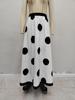 Elegant Polka Dot High Waist Midi Skirt - Fall Fashion 2025