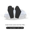For Tesla Model 3 Highland 2024 Center Leather Kick Mat Model 3/Y 2021-2023 TPE Waterproof Mat On Both Sides of Center Control