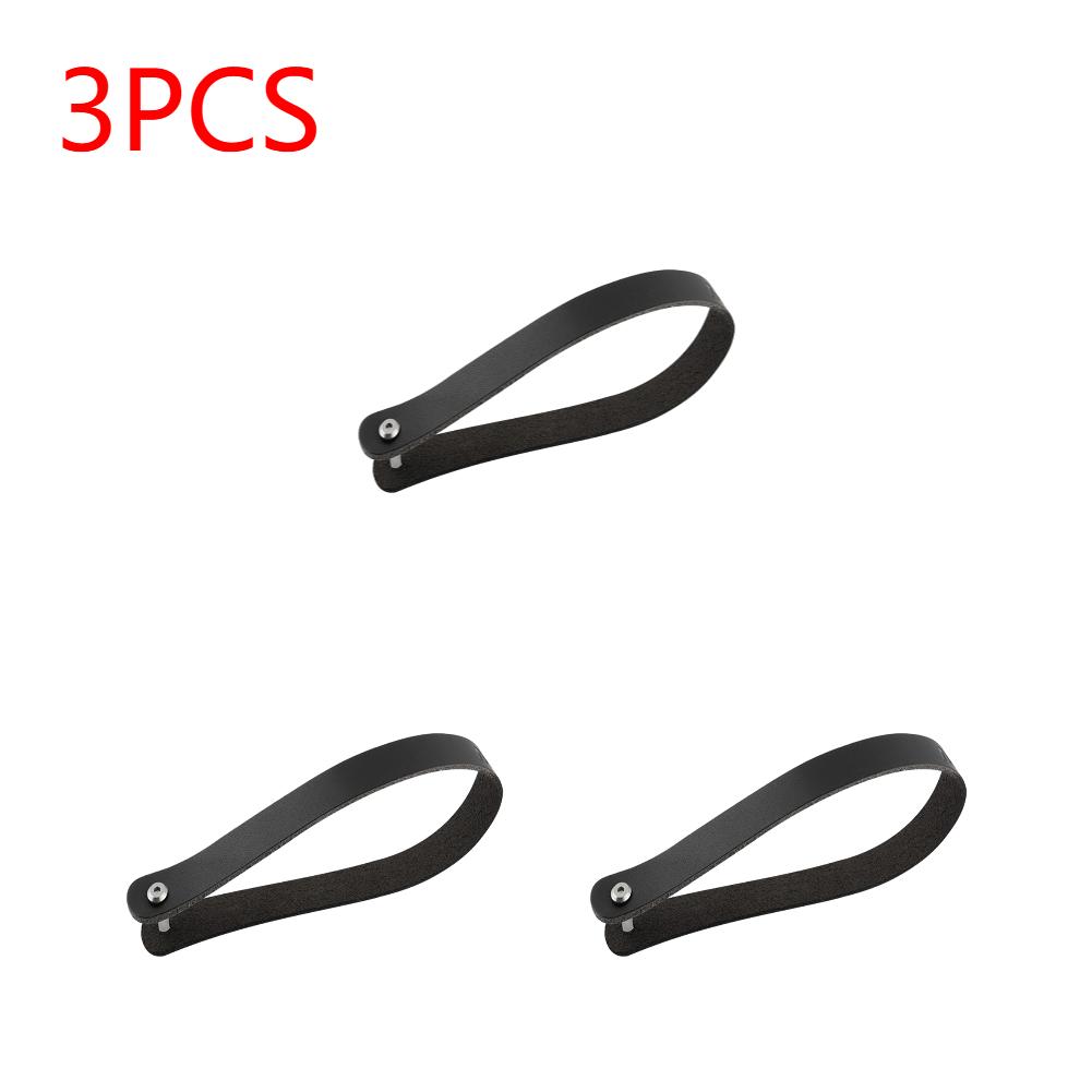1/2/3Pcs Foldable Front Bag Quick Release Cowhide Handle Pull Ring Belt For Brompton Folding Bike Carrier Bicycle Accessories