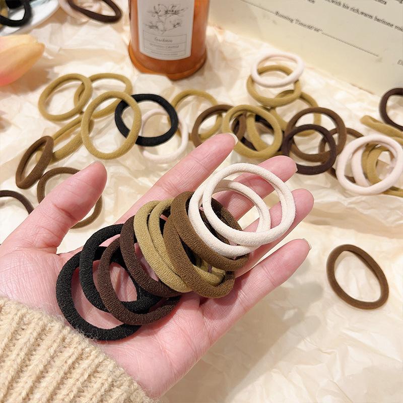 20/50Pcs Simple Hair Bands for Women Girls Hairband High Elastic Rubber Band Hair Ties Ponytail Holder Scrunchies Accessories