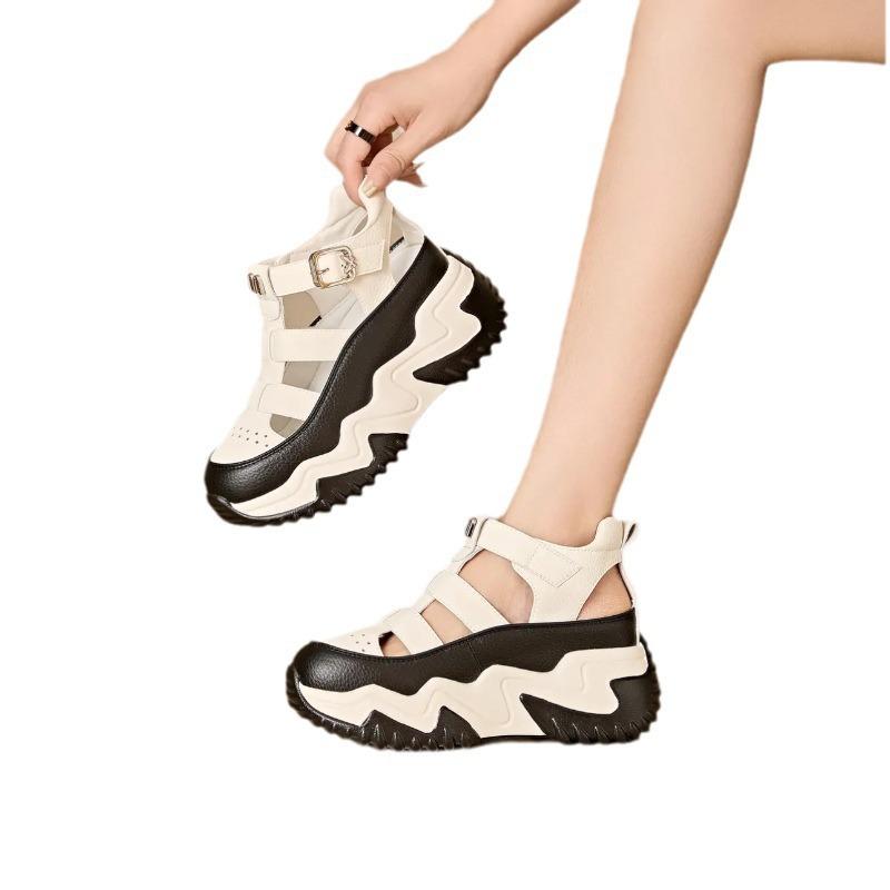 Inner Height Increase Small Breathable Dad Shoes Women's 2025 Summer New Thick-soled Versatile Casual Mesh Sports Women's Shoes