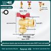 All-Copper Valve Manifold: Three-Way Union, Male/Female Thread Ball Valve for Underfloor Heating and Wall-Hung Boilers