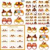 Halloween Festive Paper Glasses Photo Props Set For Holiday Decorations And Parties