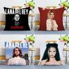 1 Stück Singer Lana Del Rey Kissenbezug Quadratisch Schlafzimmer Sofa Freizeit Komfort Kissen Auto Heimdekoration Kissenbezug 40x40