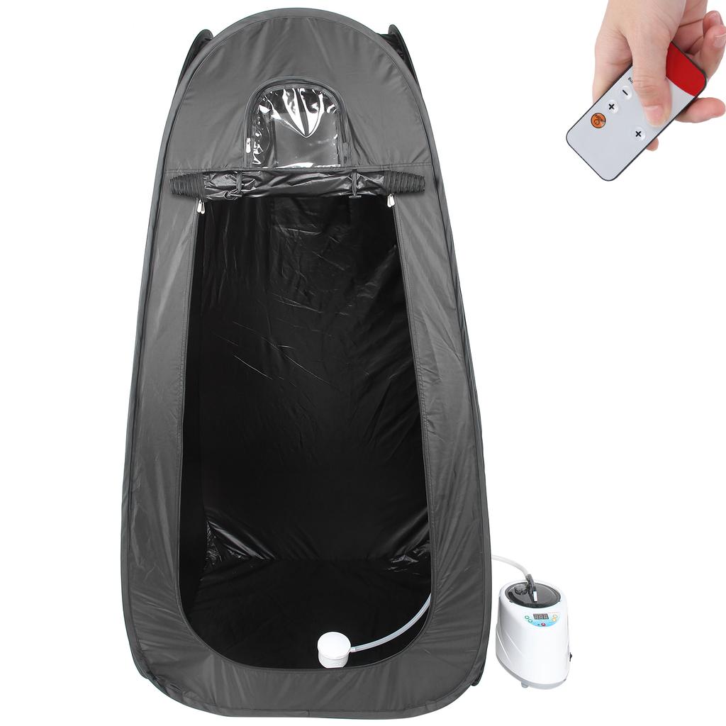 90x90x180cm Home Folding Sauna Tent Adjustable Temperature 2L Sauna Steam Machine Black220V AU Plug